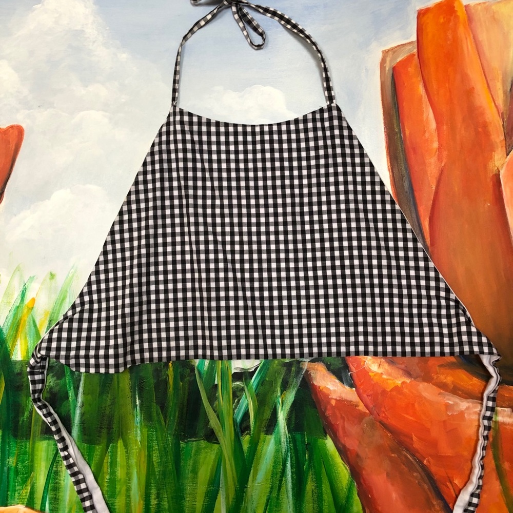 Gingham halter top